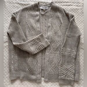 John + Jenn Gray Cable Knit Sweater from Anthropologie
